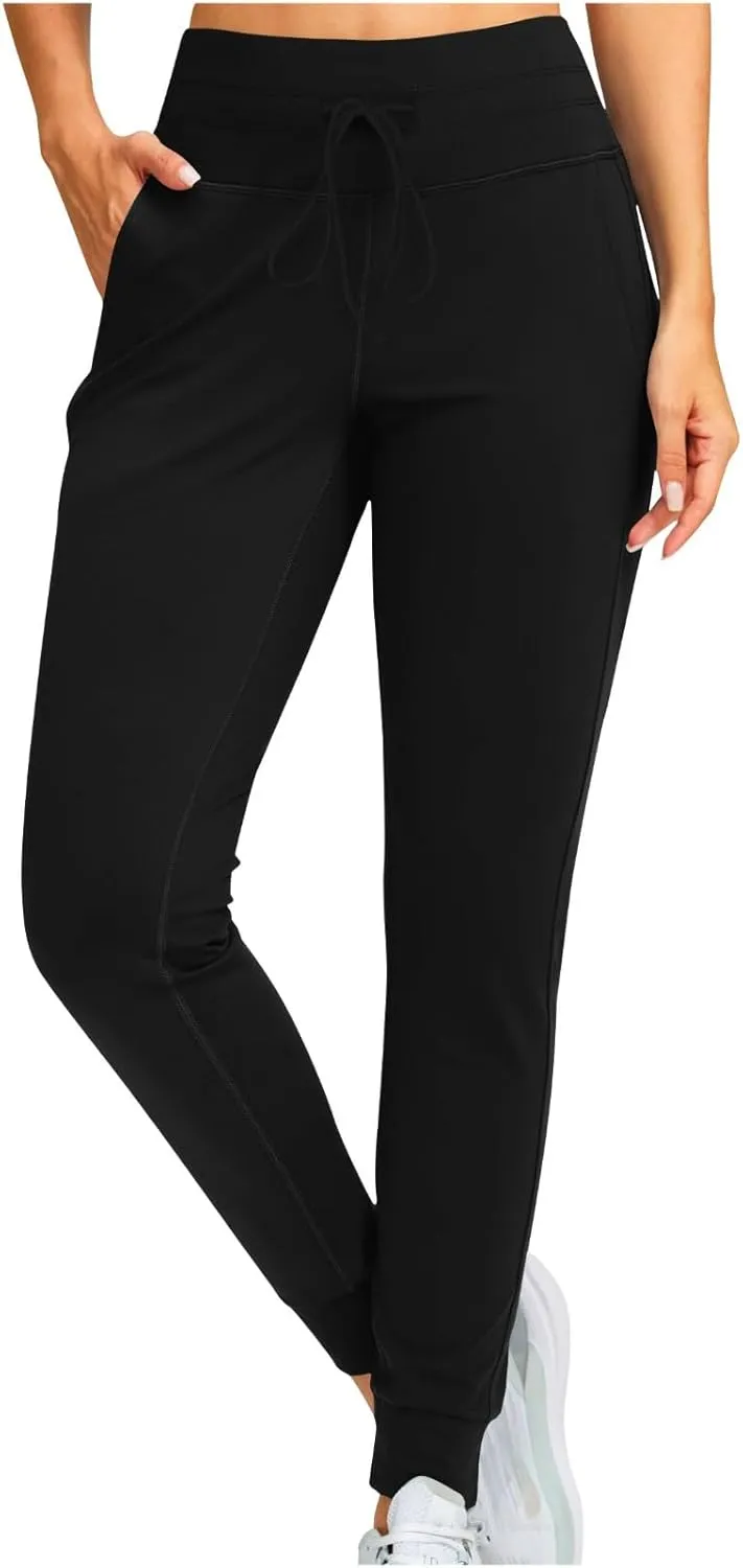 High Waisted Drawstring Pants Women Casual Soft Comfortable Pants for Travel Sports Solid Color Sweatpants Women