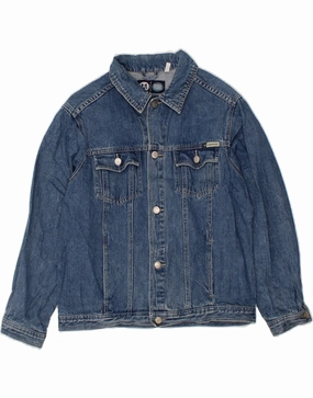 HERE & THERE  Boys Denim Jacket 13-14 Years Blue Cotton OdorControl Treatment Event