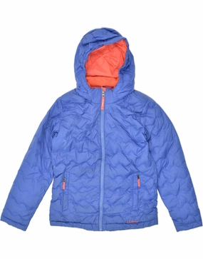 L.L.BEAN Boys Hooded Padded Jacket 10-11 Years Medium  Blue Nylon Fall Commute Collaborate