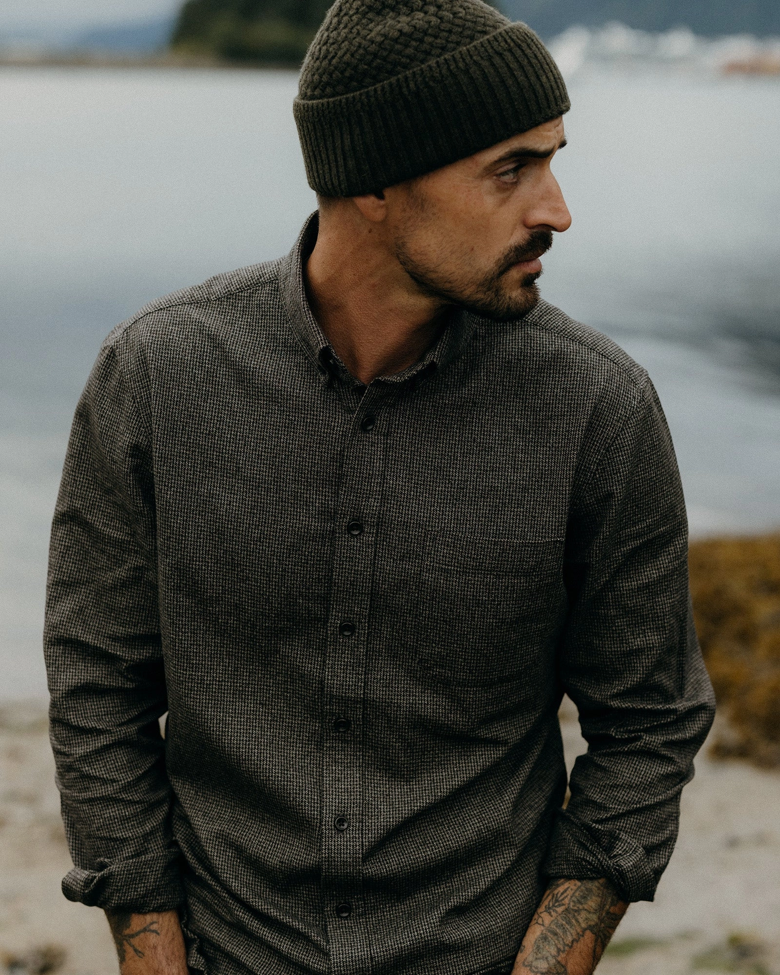 Fitted Silhouette The Jack in Dark Forest Houndstooth