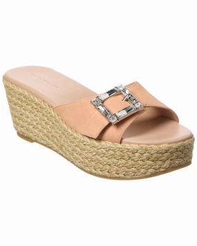 Brand Tone Stuart Weitzman June 75 Suede Wedge Slide