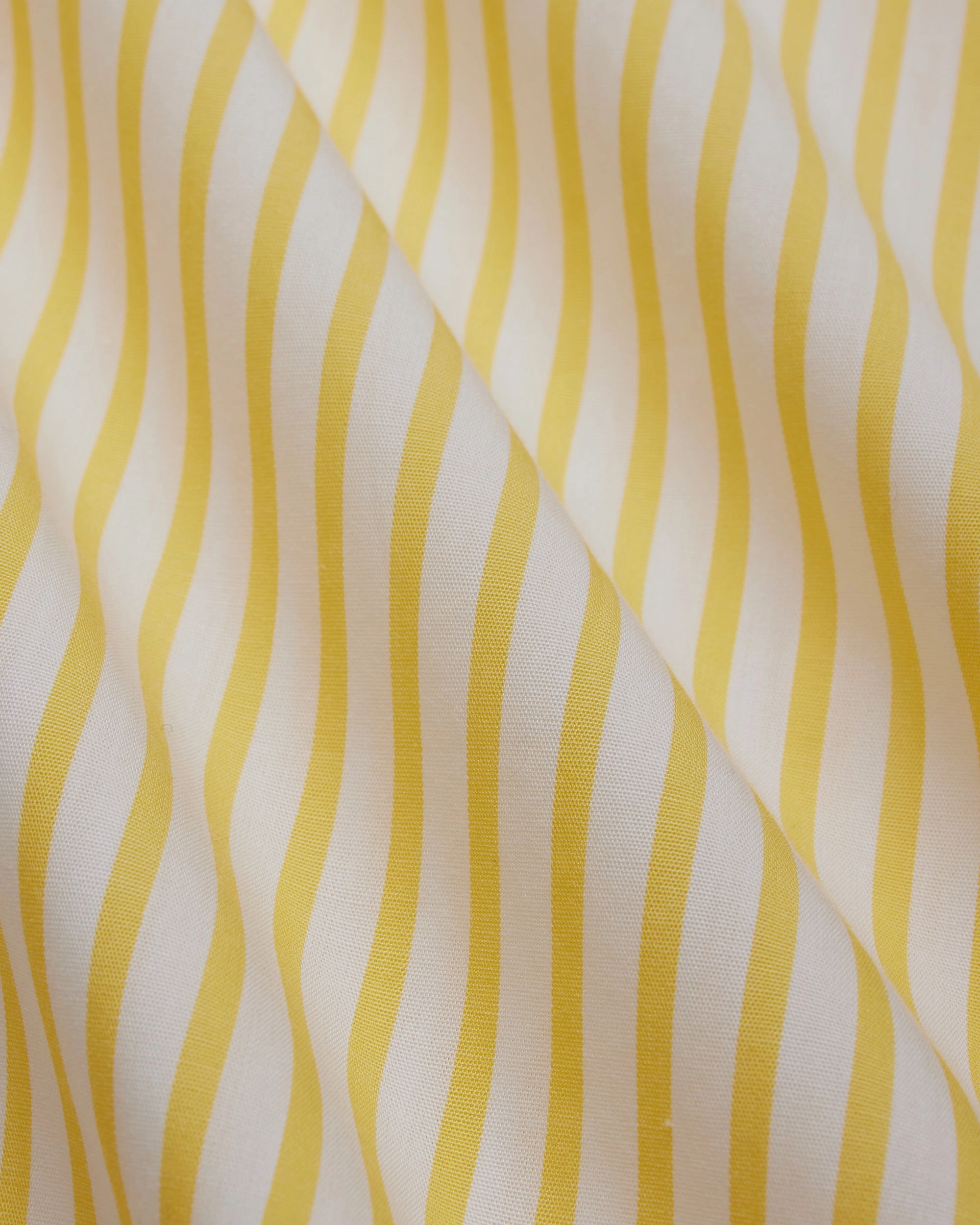 Made-in-Canada Yellow Butcher Stripe Broadcloth Button Down Shirt - Classic Fit Bold Pattern shopping spree