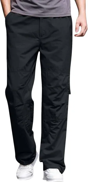 Hiking Pants for Men Loose Fit Breathable Fashion Casual Cargo Trousers with Zip Pockets Straight Leg Open Bottom Work Pants