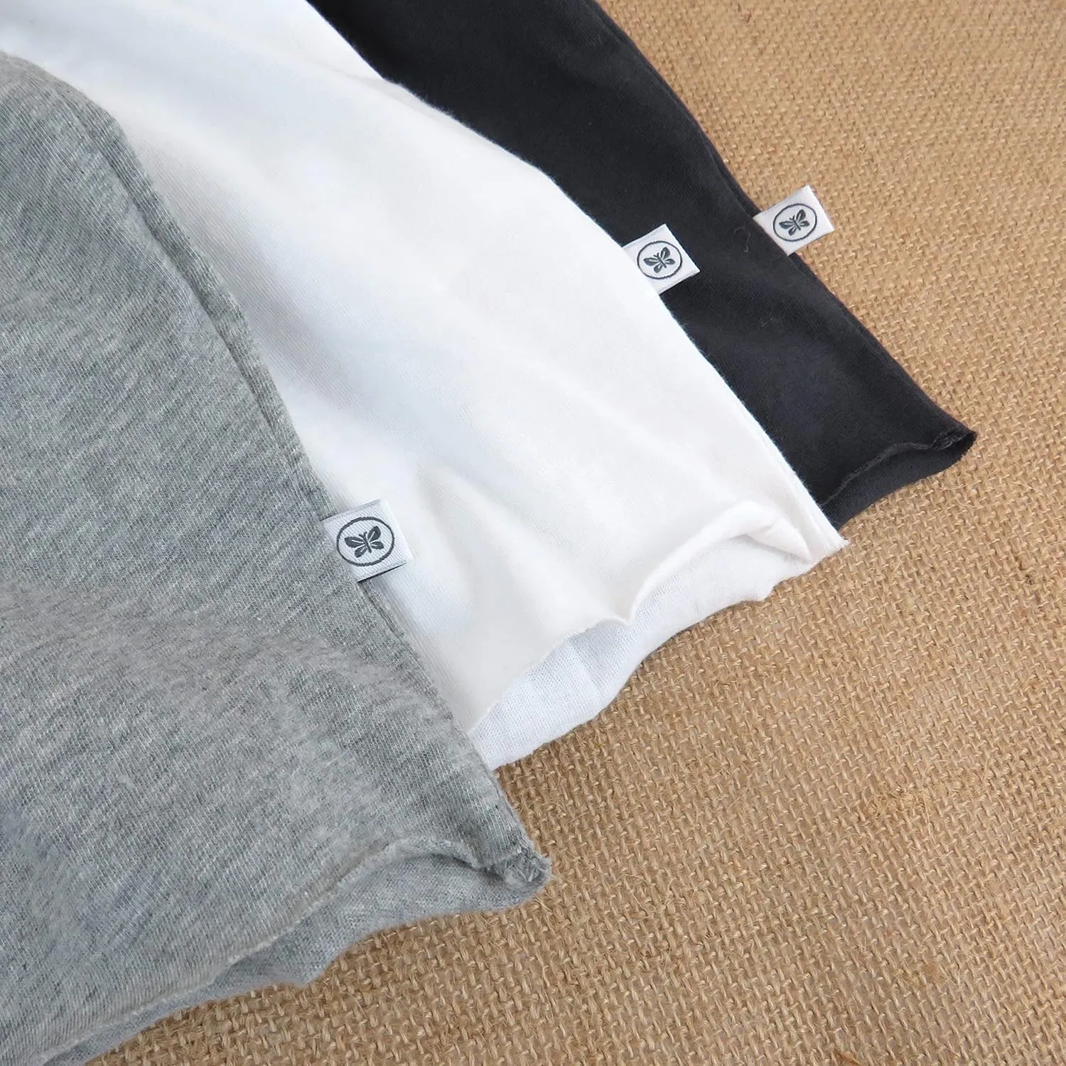 HonestBaby Short Sleeve Easy T-Shirts Crew Neck Tees Comfy Fit 100% Organic Cotton for Men