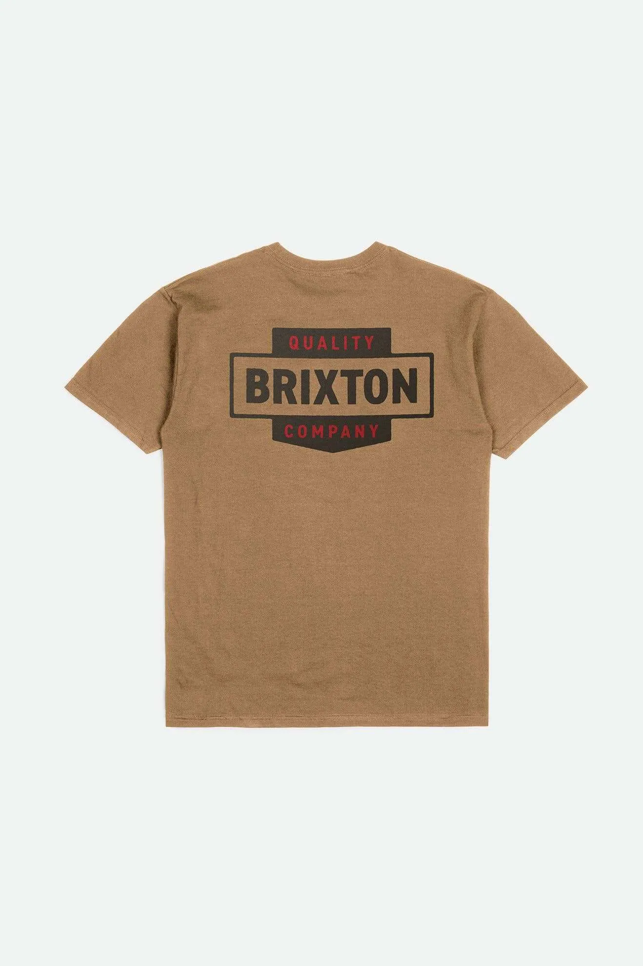 Travel Trend Reinforced Shoulders Osborn S/S Standard T-Shirt - Tobacco Brown Worn Wash