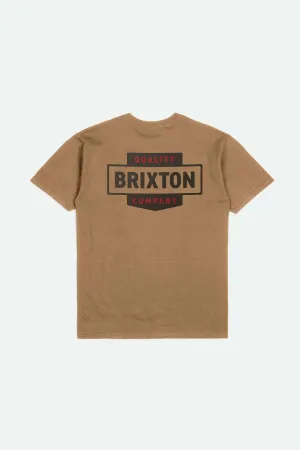 Travel Trend Reinforced Shoulders Osborn S/S Standard T-Shirt - Tobacco Brown Worn Wash