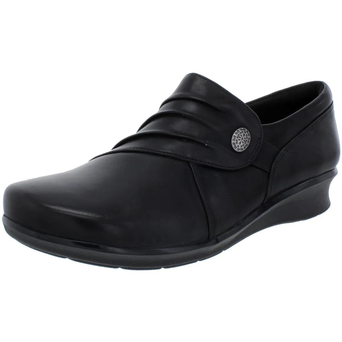 Style Essential Relaxed Cushioning Hope Roxanne Womens Solid Almond Toe Loafers