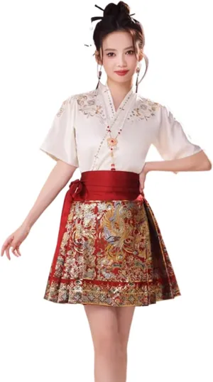 Horse Face Skirt Summer Short Petite Slim Fit Top Pleated Mini Skirt