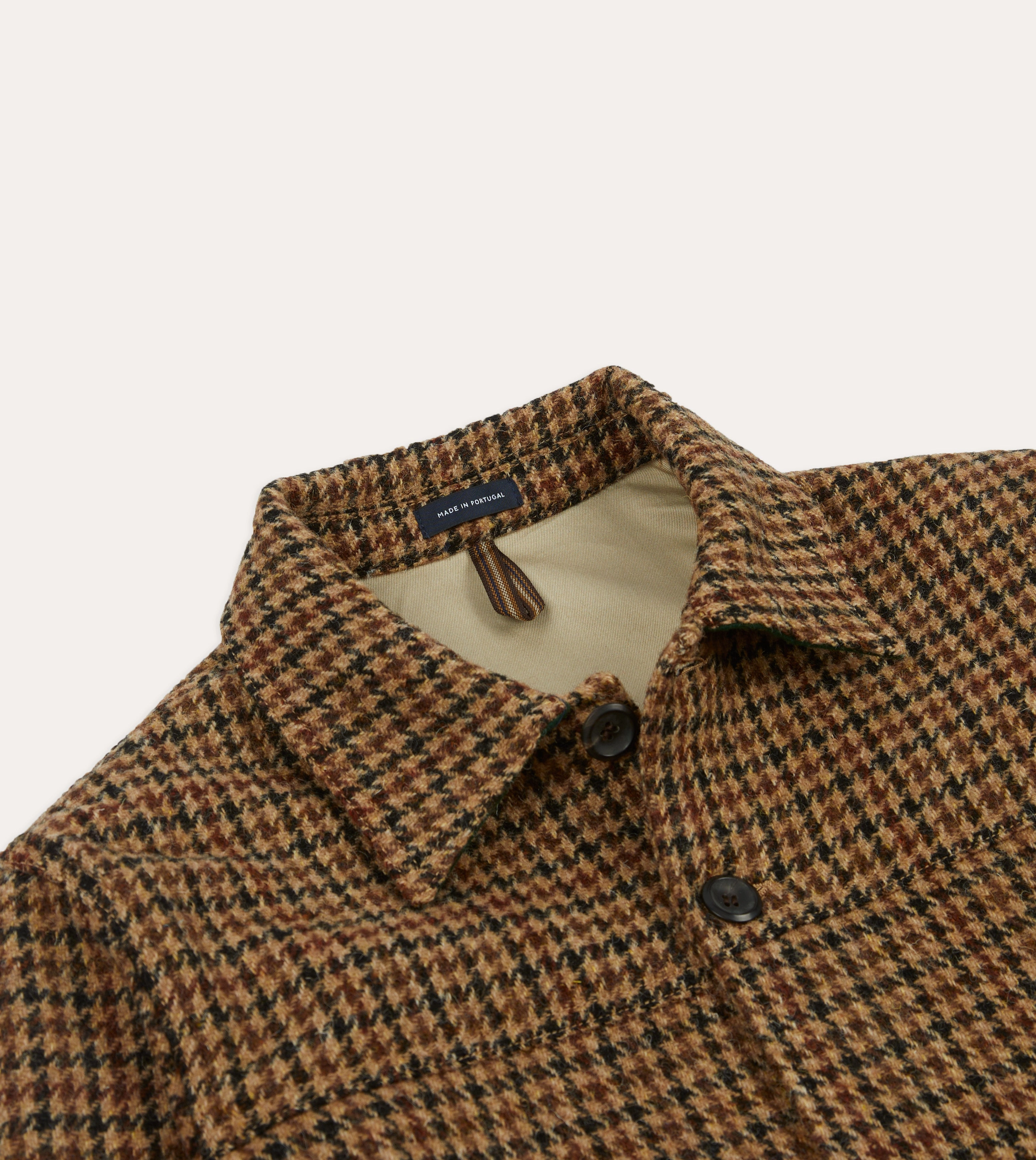 Houndstooth Check Harris Tweed Donkey Jacket suitable for holidays