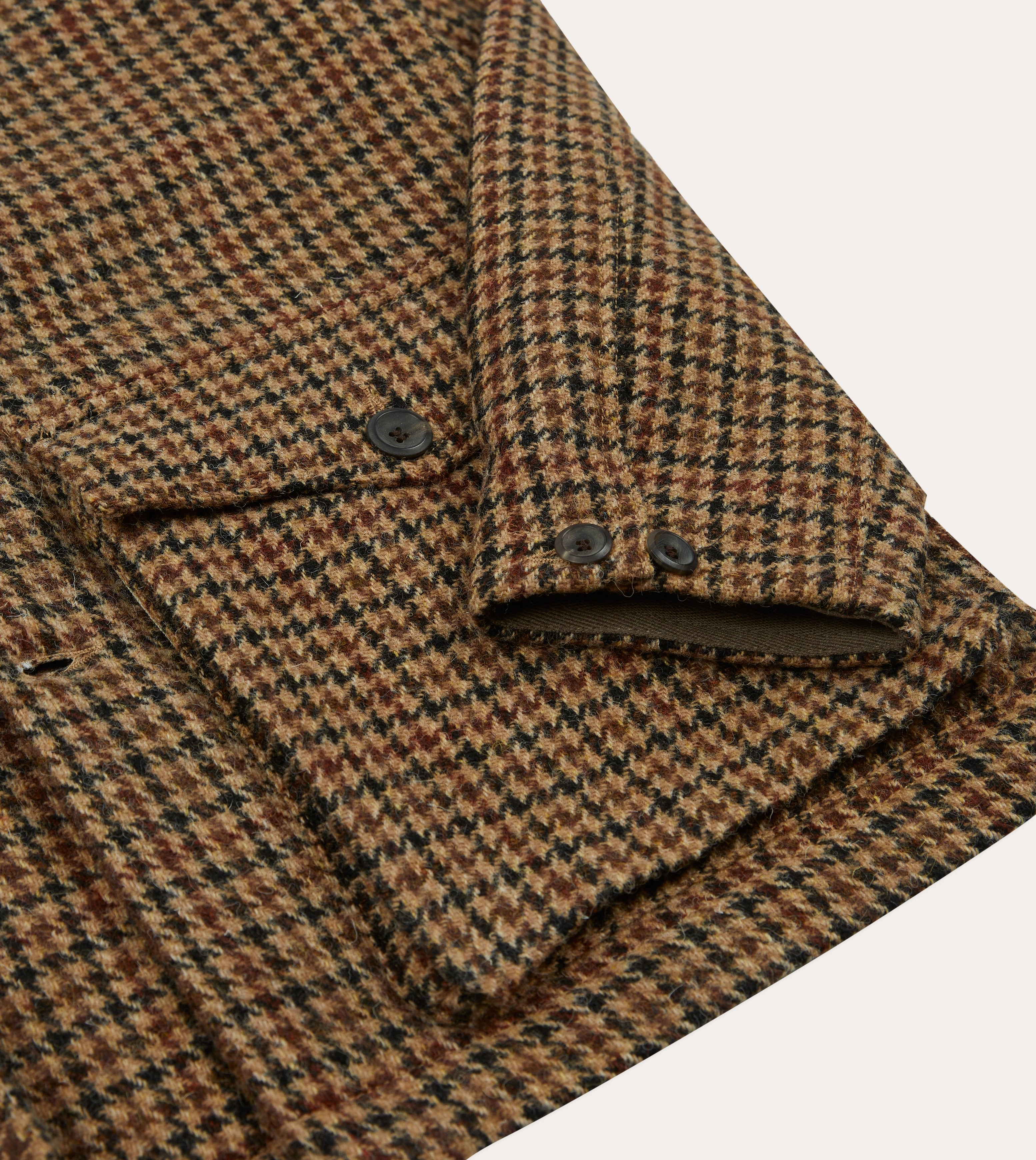 Keep Houndstooth Check Harris Tweed Donkey Jacket