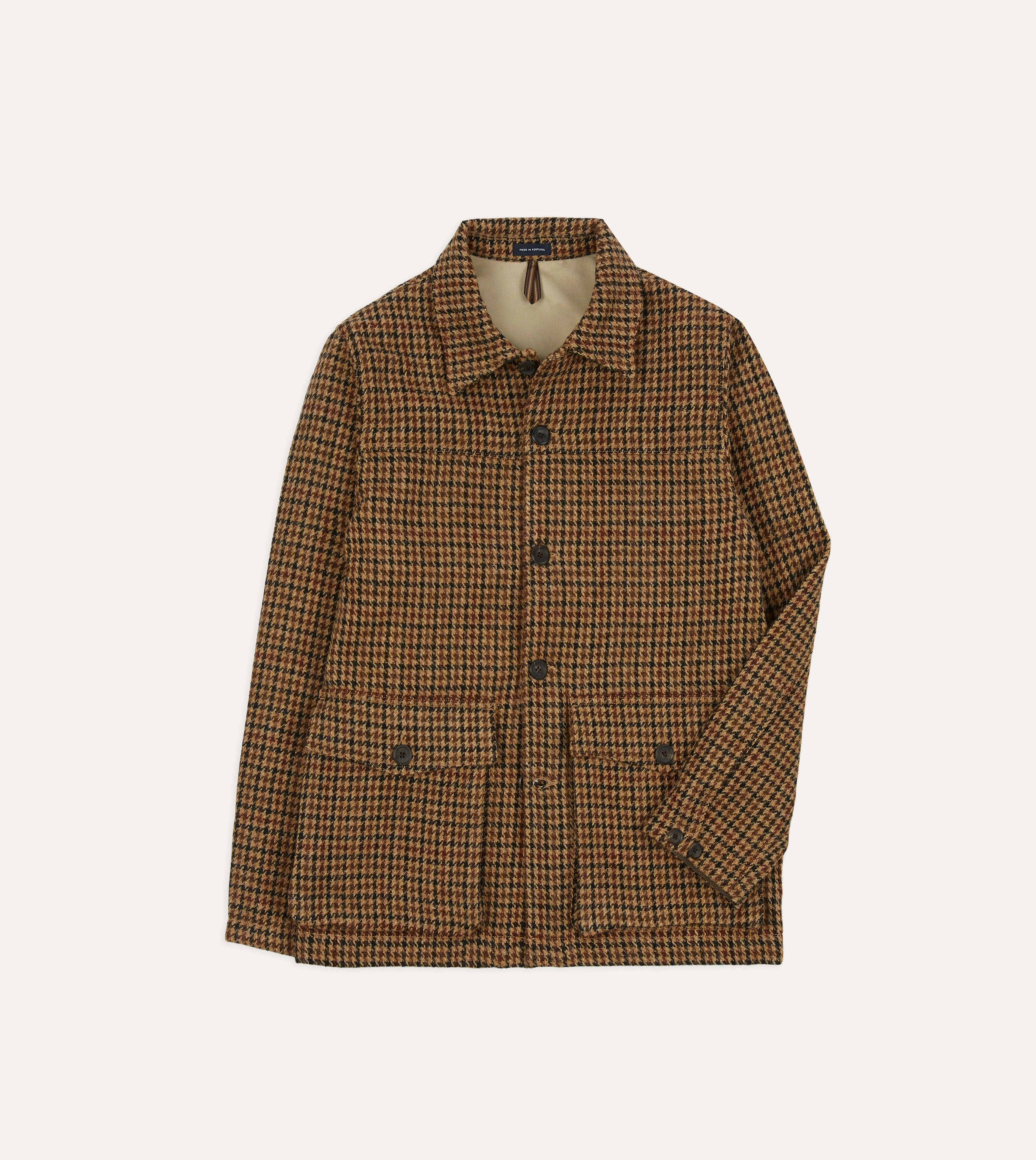 Functional Design Street Function Houndstooth Check Harris Tweed Donkey Jacket
