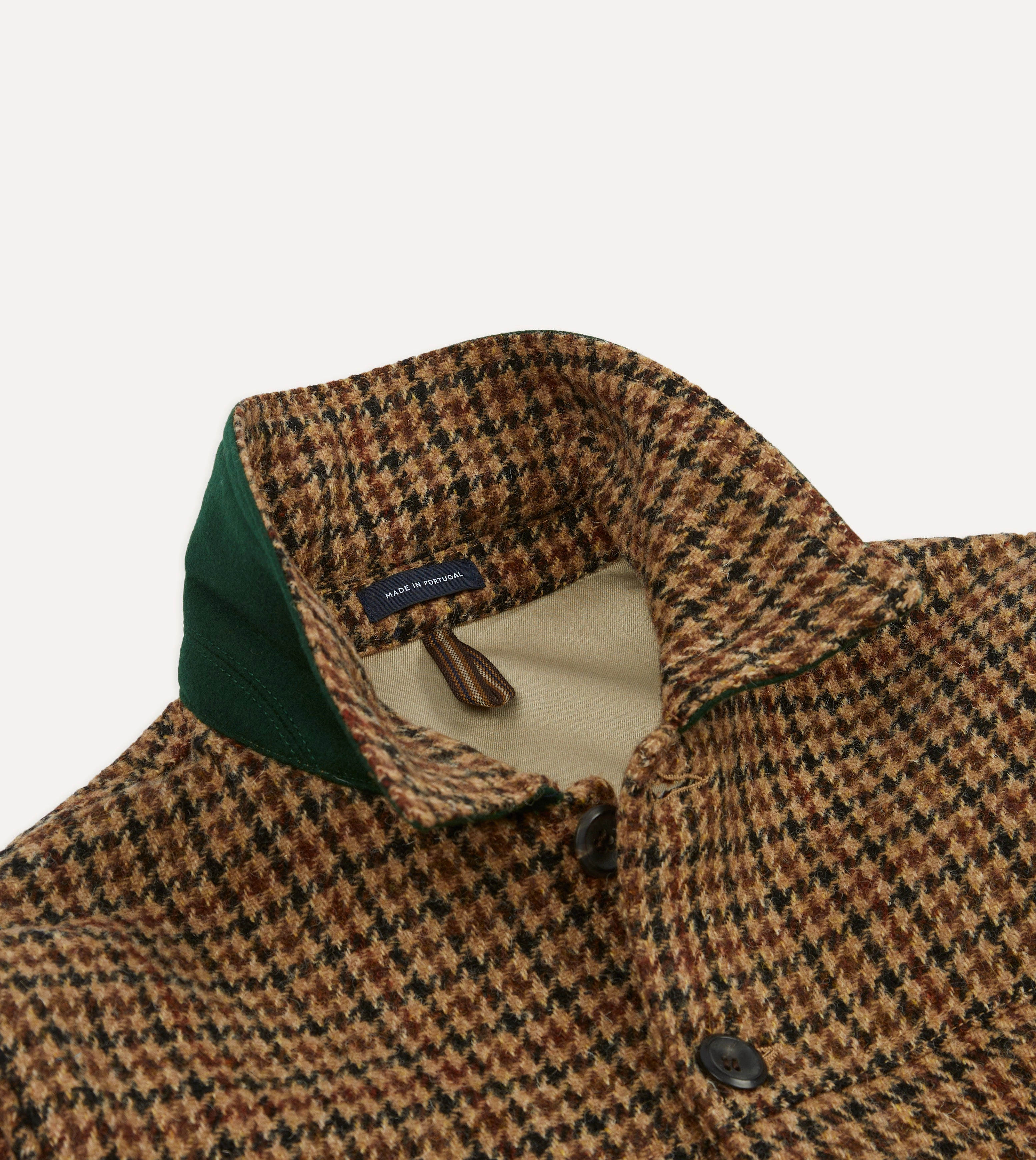 Houndstooth Check Harris Tweed Donkey Jacket Functional Wear