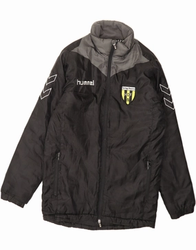 HUMMEL Boys Graphic Windbreaker Jacket 14-15 Years Large Black Colourblock Morning Chill