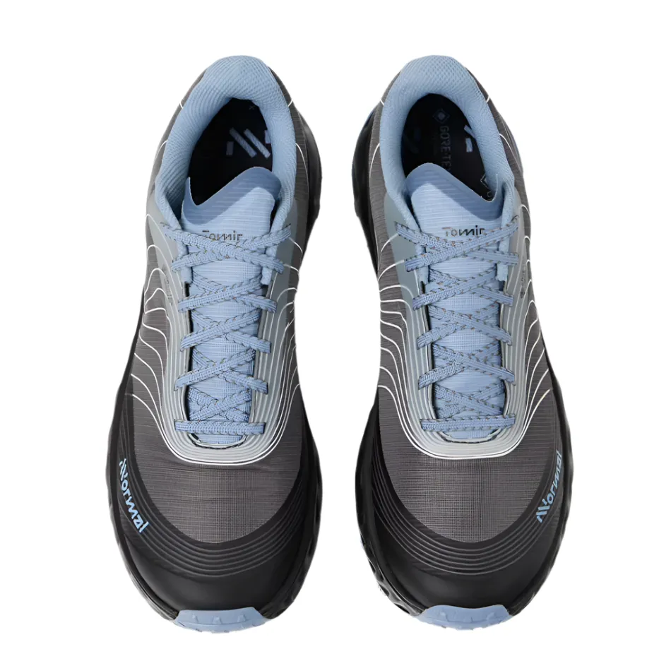 NNormal Unisex Tomir 2.0 GTX Trail Running Shoes in Blue/Grey AW25 mesh upper breathability High Rebound Foam Compound