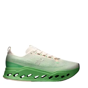 On Men's Cloudsurfer Max Running Shoes in Ivory/Honeydew AW25 Odor control
