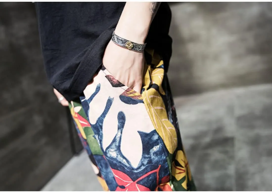 HZCX FASHION Mens Summer Suits Black Shirts Floral Printed Beach Shorts 2pcs Set