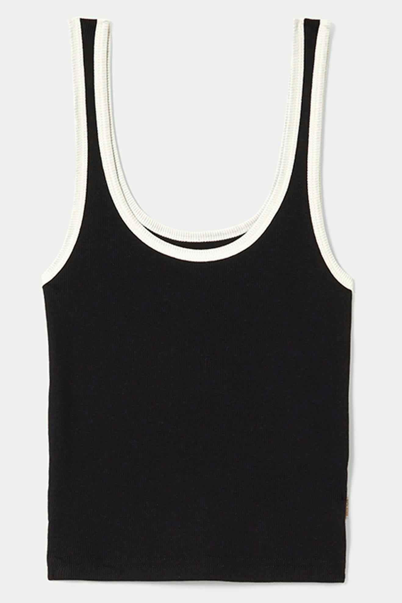 Best Seller Outdoor Style Trend Ringer Organic A-Tank - Black/Off White
