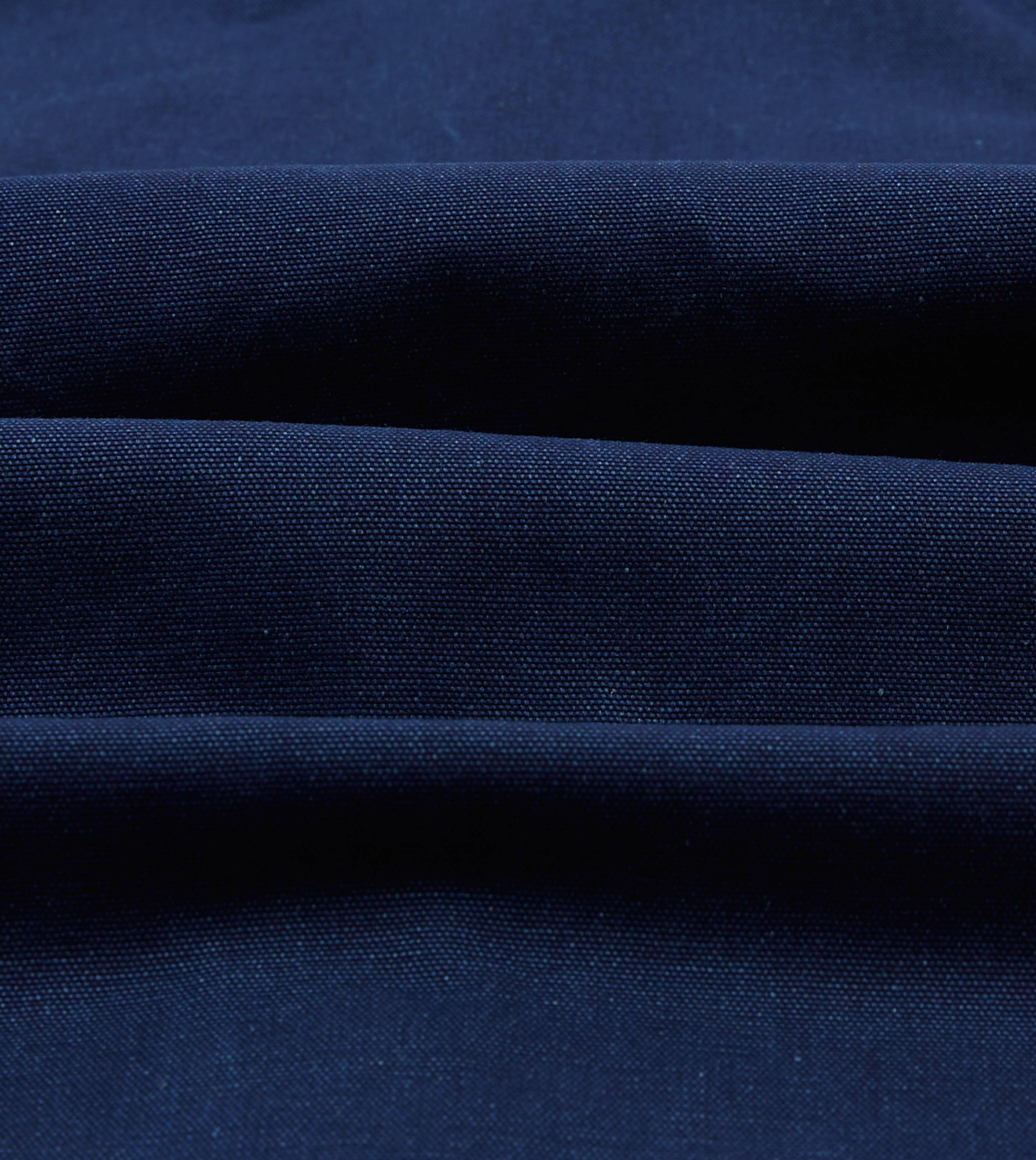 vacation wear quick dry Indigo Canvas Two-Pocket Western Shirt
