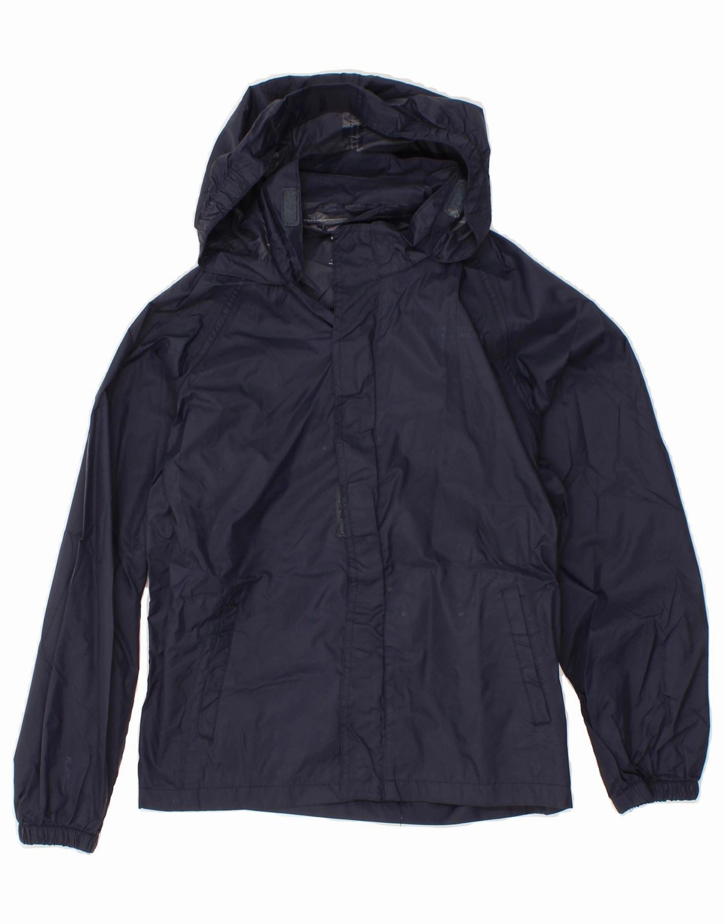 Prom Layer Focus MOUNTAIN WAREHOUSE Boys Hooded Rain Jacket 11-12 Years Navy Blue Nylon