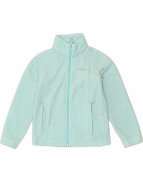 Thermal Base Envision COLUMBIA Boys Fleece Jacket 7-8 Years Small  Turquoise Polyester
