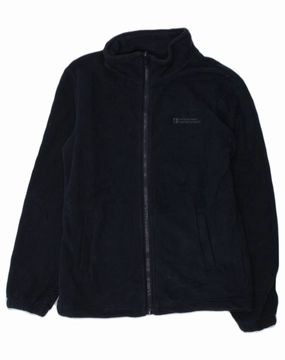 MOUNTAIN WAREHOUSE Boys Fleece Jacket 9-10 Years Black Polyester Daily Layer
