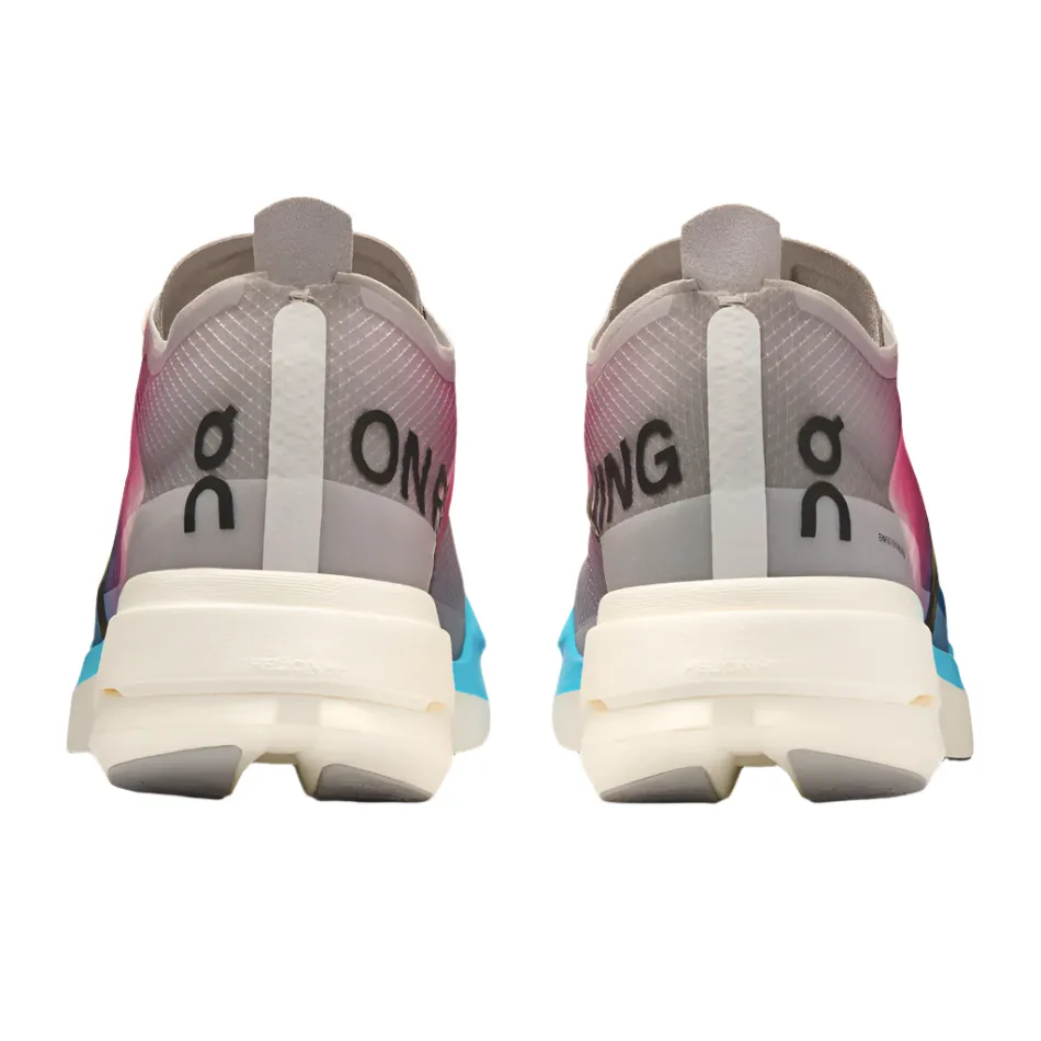 On Men's Cloudboom Strike Running Shoes in White/Horizon AW25 posture support