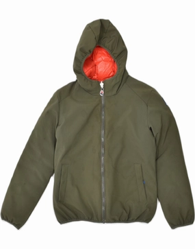 Multi Pocket Design Visa INVICTA Boys Hooded Padded Reversible Jacket 11-12 Years Red Polyamide
