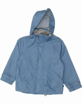 Articulated Sleeves Winter Ready INVICTA Boys Hooded Rain Jacket 9-10 Years Blue Nylon