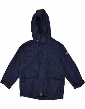 Money INVICTA Boys Hooded Utility Jacket 5-6 Years Navy Blue Nylon