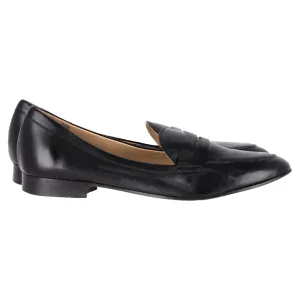 Effortless Feel Iris & Ink Penny Loafers in Black Leather