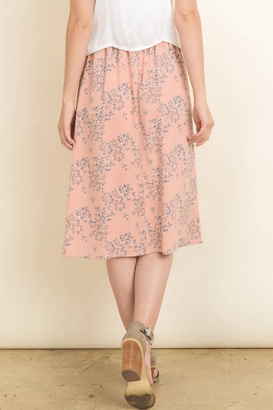 Italia Floral Midi Skirt