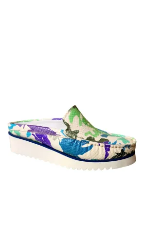 Comfortable Soles Italian Leather Loafers In Jungle