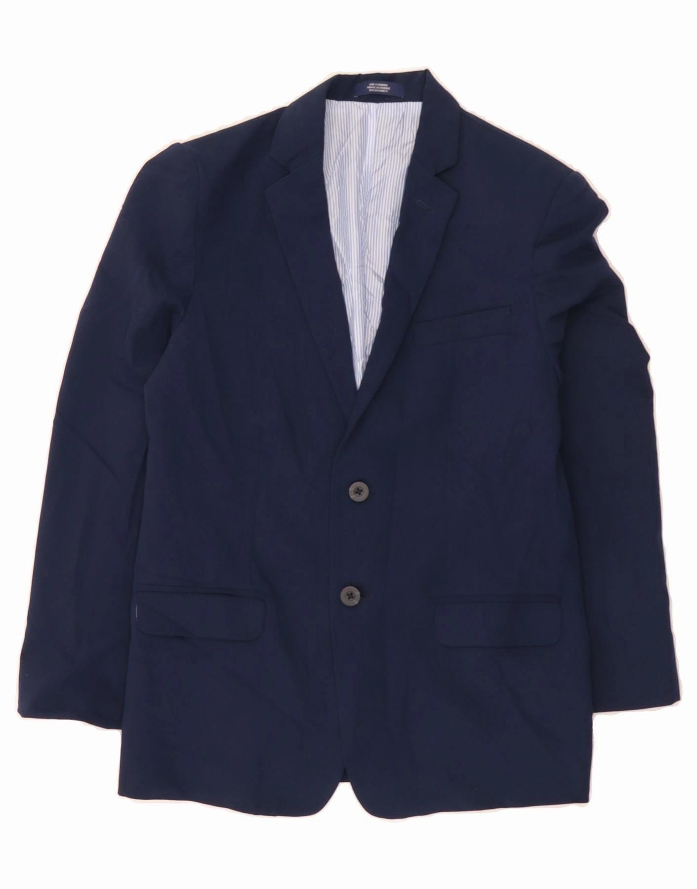 Ergonomic Cut IZOD Boys 2 Button Blazer Jacket 13-14 Years  Navy Blue Polyester