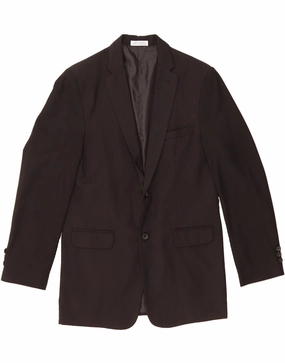 Hooded style Outerwear IZOD Boys 2 Button Blazer Jacket 15-16 Years Black Polyester
