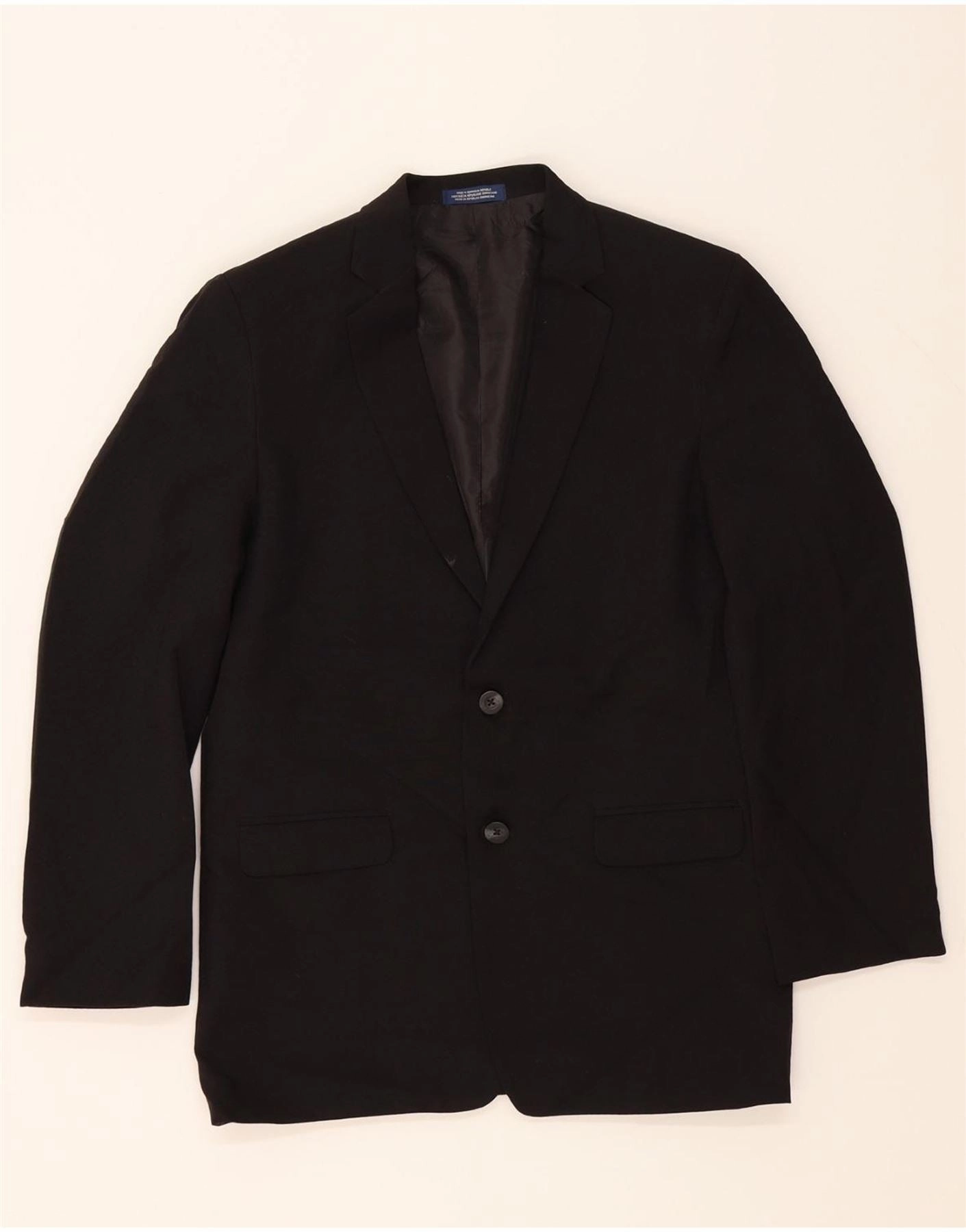 IZOD Boys 2 Button Blazer Jacket 15-16 Years Black Polyester Comfort Fit