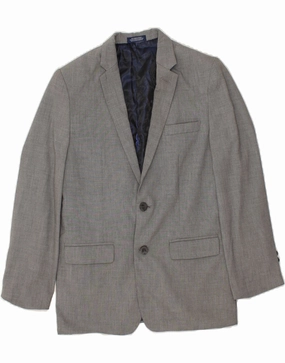 Toothbrush Non Bulky Insulation IZOD Boys 2 Button Blazer Jacket 15-16 Years Grey Polyester