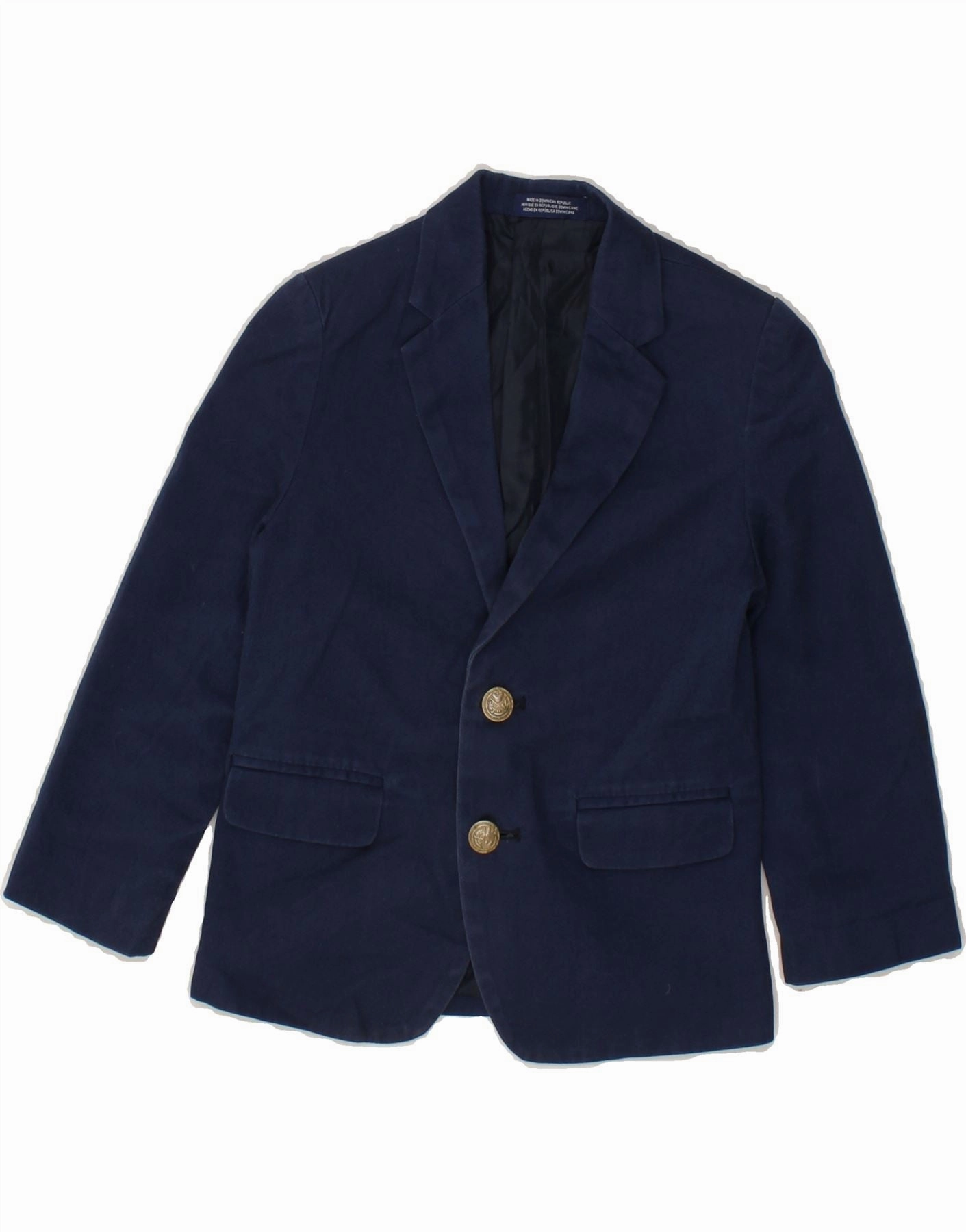 IZOD Boys 2 Button Blazer Jacket 4-5 Years Navy Blue Cotton Warm and Cozy High-quality