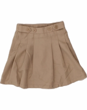 IZOD Girls Pleated Skirt 8-9 Years W24  Beige Polyester Chill Style