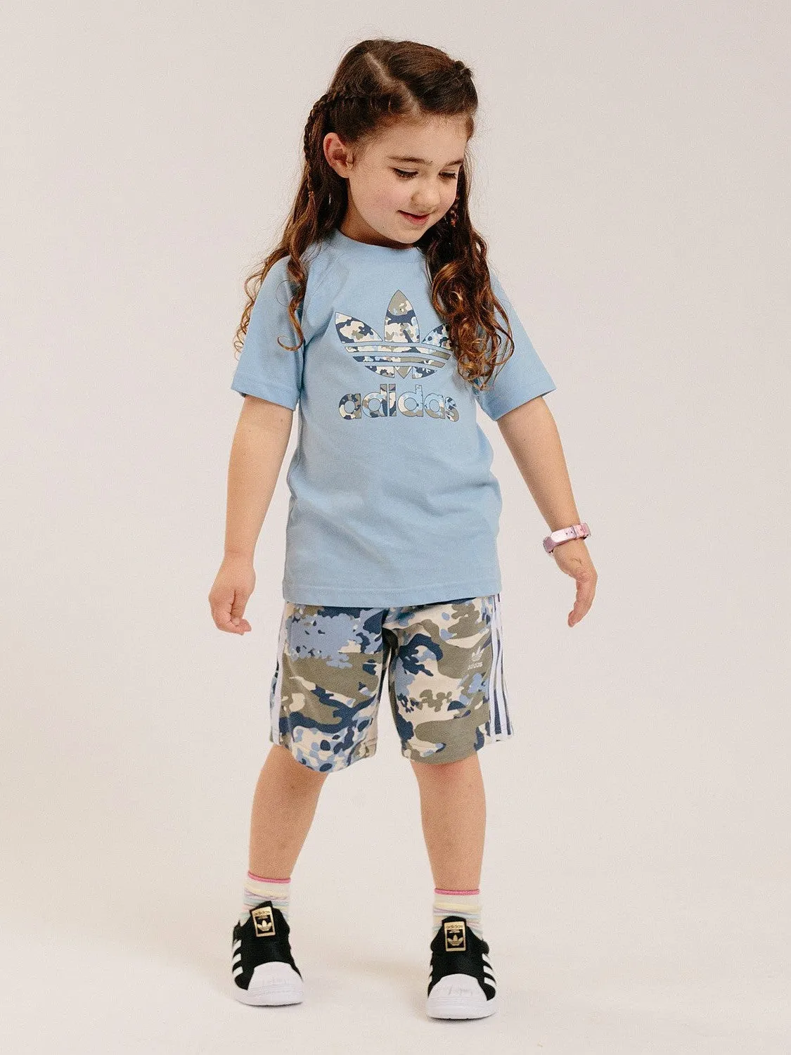 J Short Tee Set - Clear Sky Casual Layering Wear Chic and Cozy