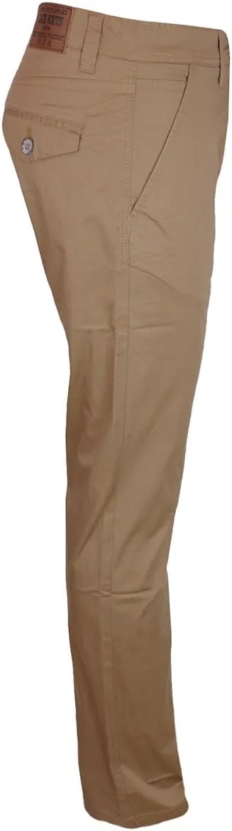 Jack South London Men's Slim Fit Straight Leg Casual Pants Chino Trousers