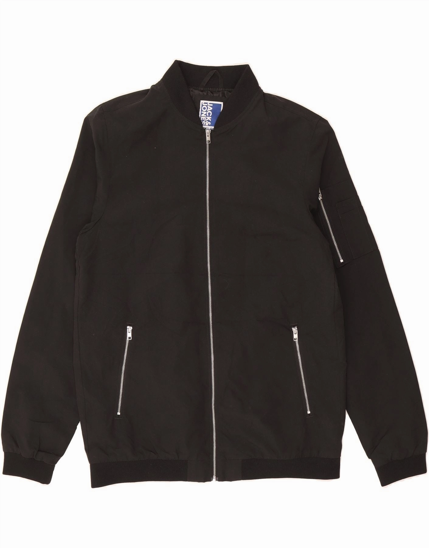 Day To Night JACK & JONES Boys Bomber Jacket 15-16 Years Black Polyester