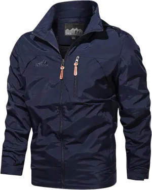 Jackets for Men, Men's Bomber Jacket Lightweight Jacket Full Zip Light Windbreaker Casual Stylish Golf Jackets Coats