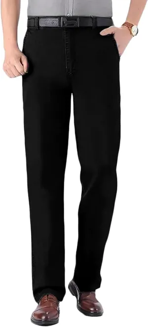 Jeans for Men, Men's Classic Straight Fit Stretch Jeans, Regular Relaxed Fit Jeans for Older Middle