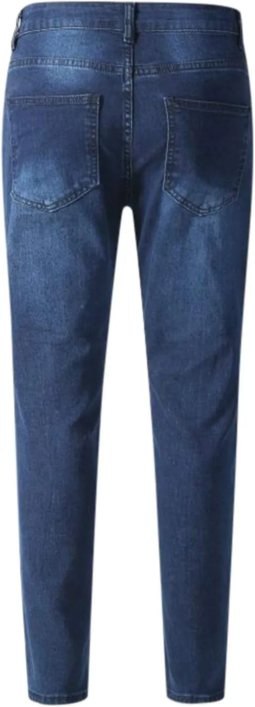Jeans for Men Skinny Jeans for Men Slim Fit Summer Classic Casual Stretch Mens Tapered Jeans