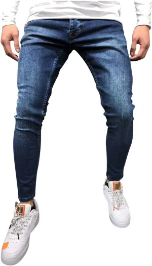 Jeans for Men Skinny Jeans for Men Slim Fit Summer Classic Casual Stretch Mens Tapered Jeans