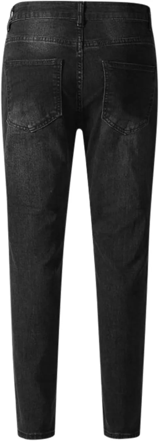Jeans for Men Skinny Jeans for Men Slim Fit Summer Classic Casual Stretch Mens Tapered Jeans