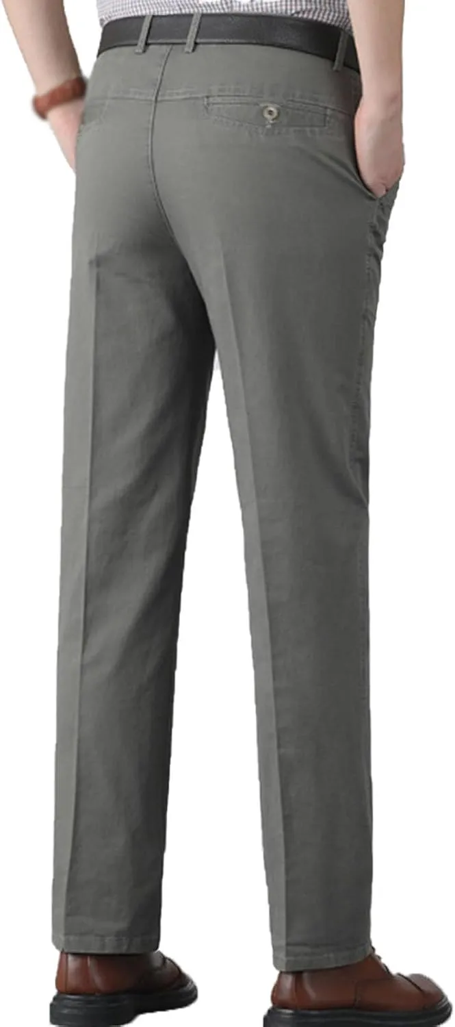 Jeans for Older Men, Men's Classic Straight Fit Stretch Jeans for Older Middle