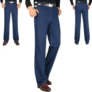 Jeans for Older Men, Men's Classic Straight Fit Stretch Jeans, Jetjeans Stretch Denim Men