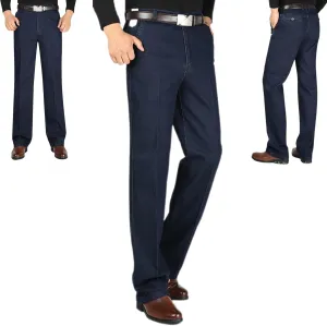 Jeans for Older Men, Men's Classic Straight Fit Stretch Jeans, Jetjeans Stretch Denim Men