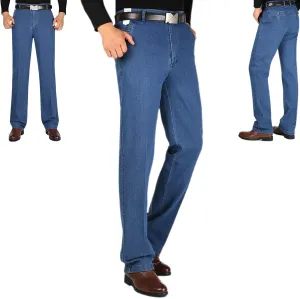 Jeans for Older Men, Men's Classic Straight Fit Stretch Jeans, Jetjeans Stretch Denim Men